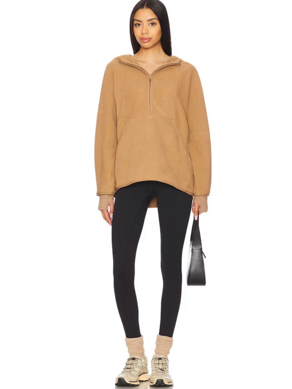 Beyond Yoga Urban Explorer Half Zip Pullover - Deep Tan